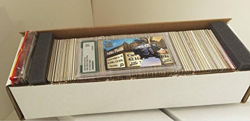 קופסת אספן בייסבול עם 600 קלפים שנמשכו 5 עשורים, ללא כפילויות | מגוון טירונים, כוכבים וקומונים | כולל כרטיס